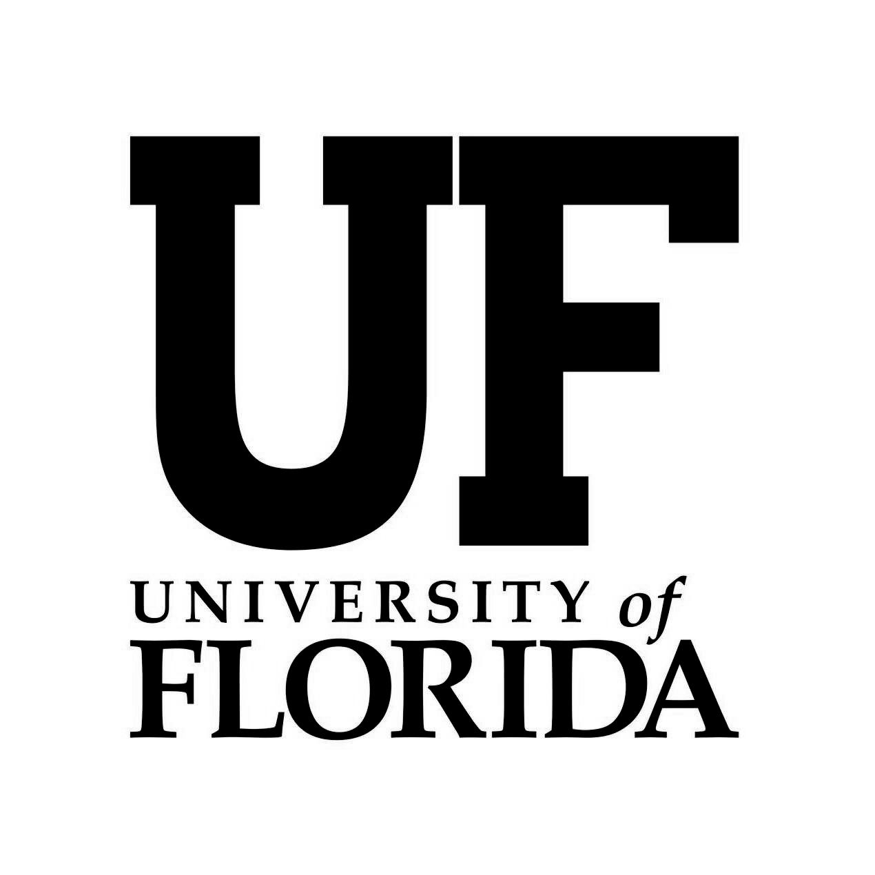 UF | University of Florida black and white logo